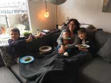 met de jongens en ijs