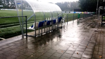 regen op het veld